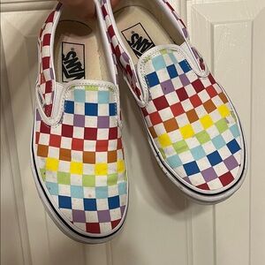 Vans Multicolor Checkered Slip-On Sneakers